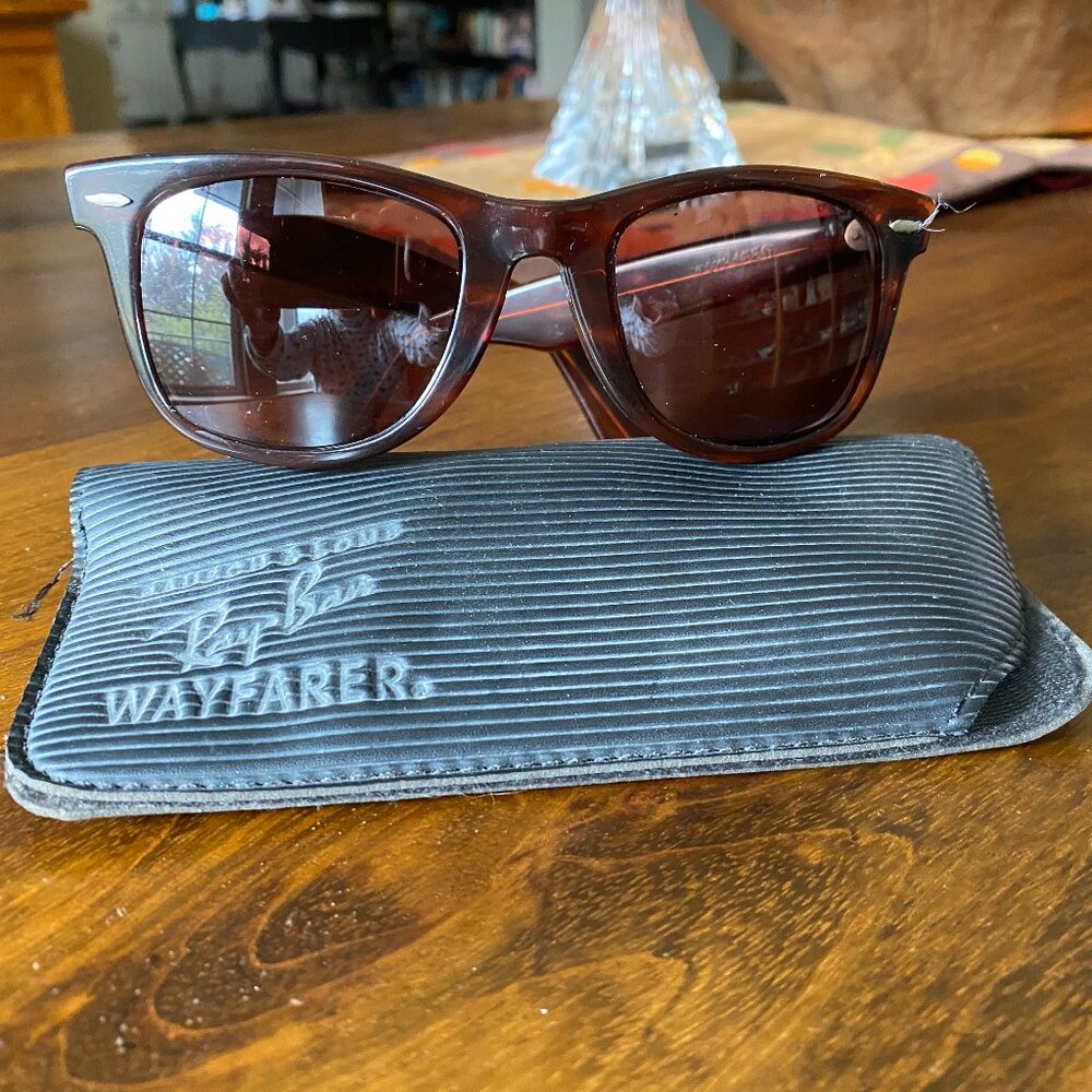 Vintage B&L Ray-Ban Wayfarers Brown Tortoise / Brown Lenses + Original Case